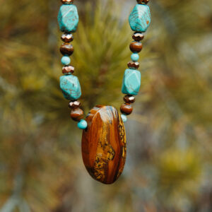 bound by nature cedar necklace detail