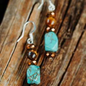 bound by nature cedar earrings detail