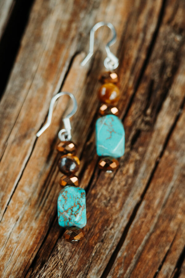 bound by nature cedar earrings detail